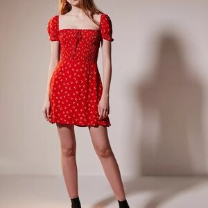 Faithfull The Brand Genevieve Floral Mini Dress.